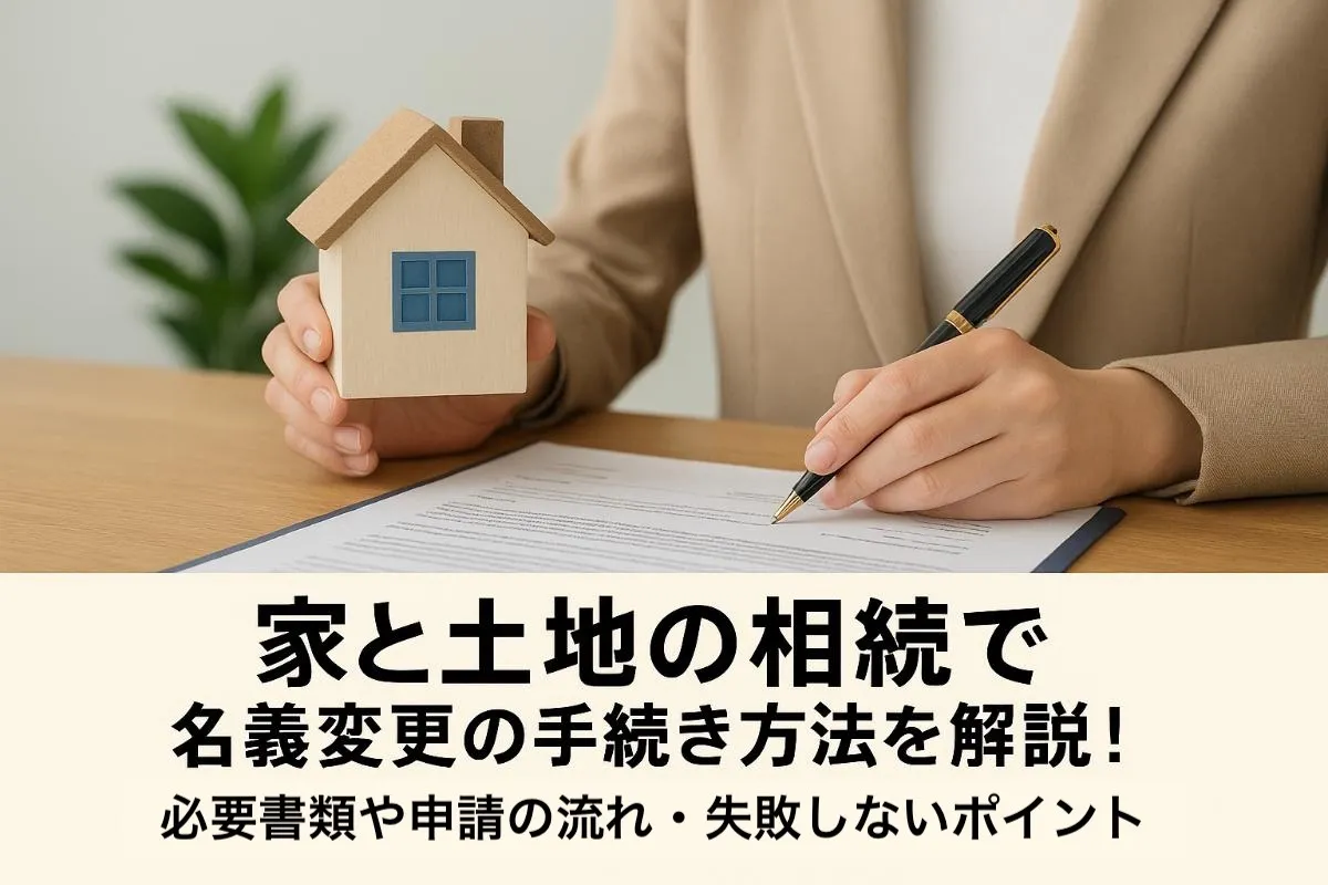 家と土地の相続で名義変更の手続き方法を解説｜必要書類や申請の流れ・失敗しないポイント