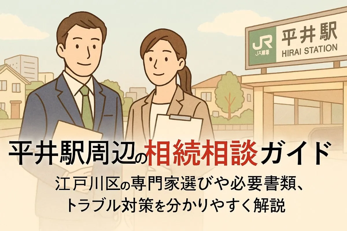 平井駅周辺で相続の手続きと相談ガイド｜江戸川区の専門家選び・必要書類・トラブル対策まで徹底解説