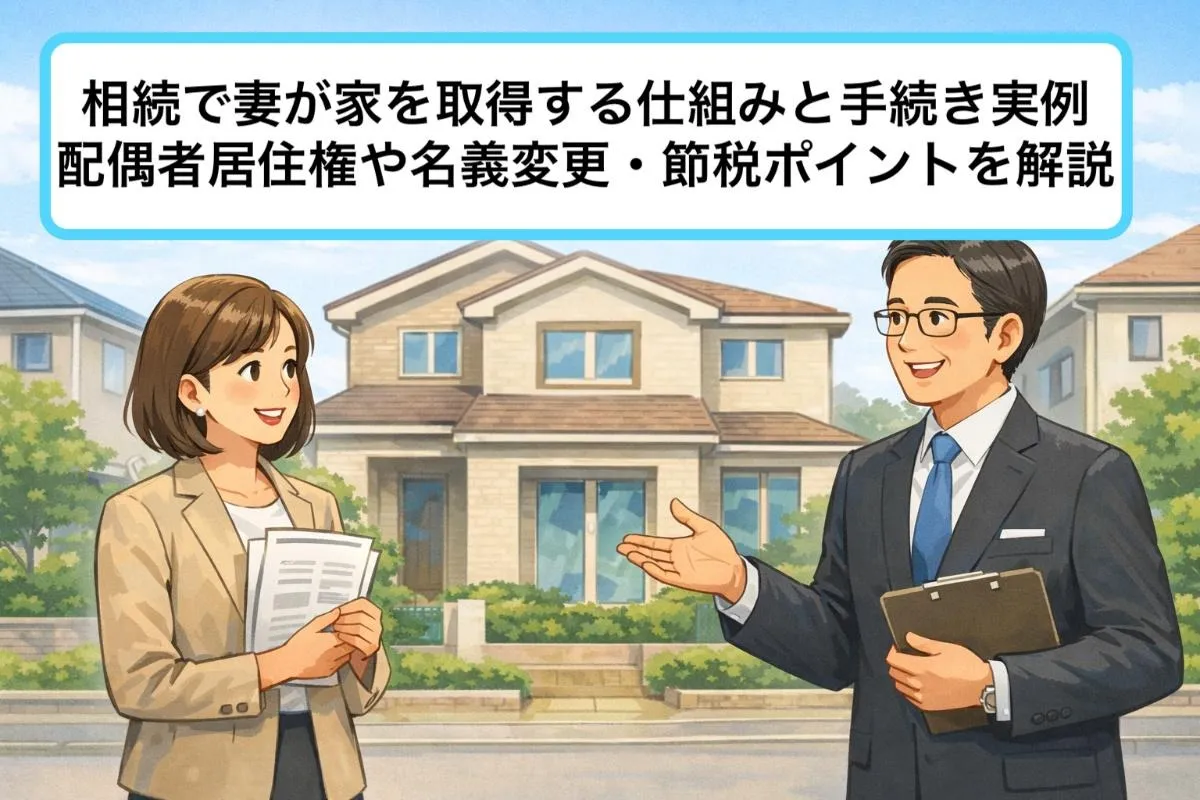 相続で妻が家を取得する仕組みと手続き実例｜配偶者居住権や名義変更・節税ポイントを解説