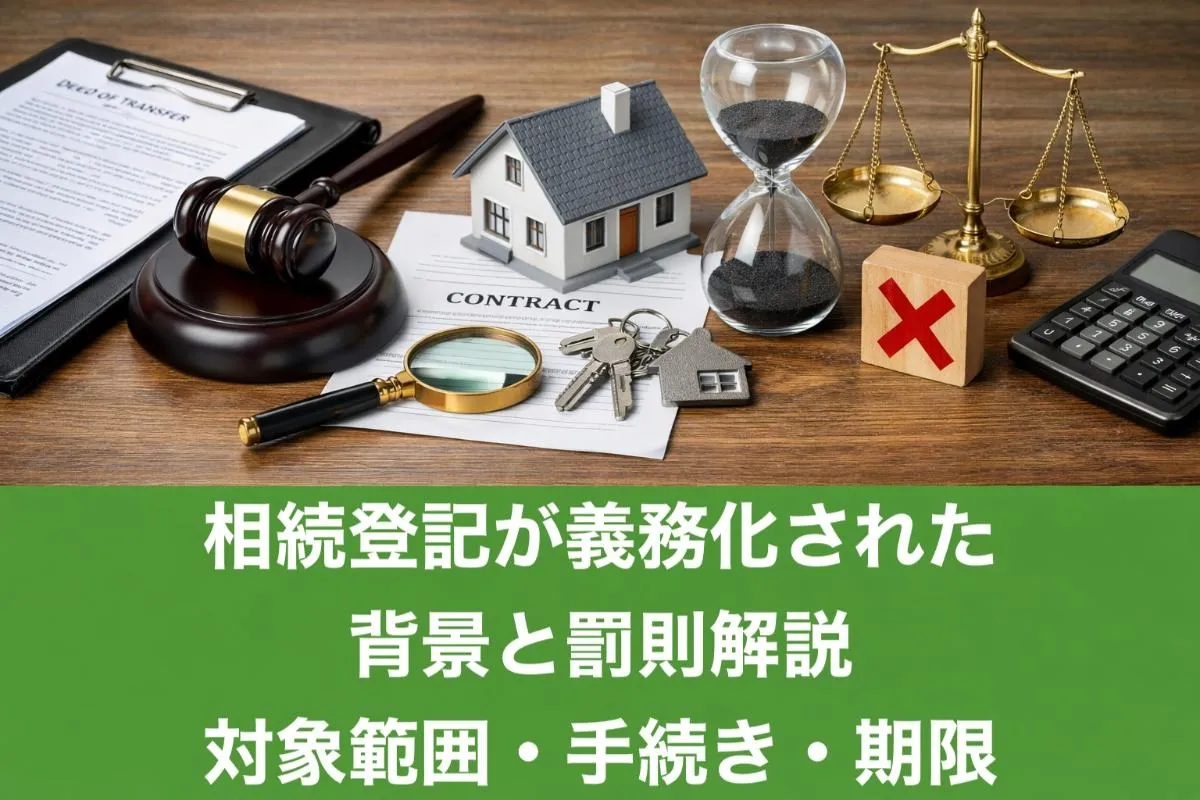 相続登記が義務化された背景と罰則解説｜対象範囲・手続き・期限