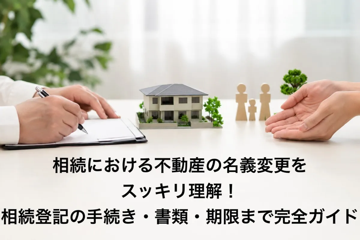 相続における不動産の名義変更をスッキリ理解！相続登記の手続き・書類・期限まで完全ガイド