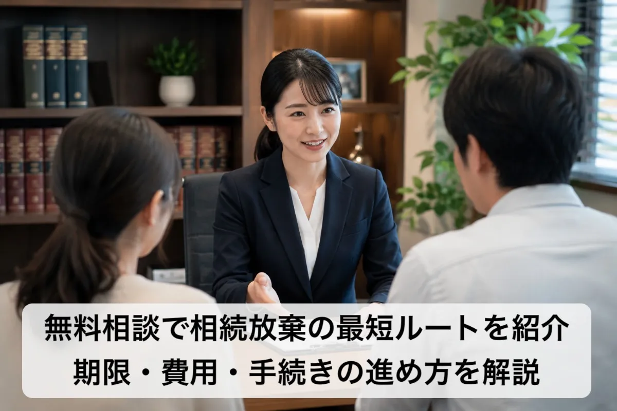 無料相談で相続放棄の最短ルートを紹介｜期限・費用・手続きの進め方を解説