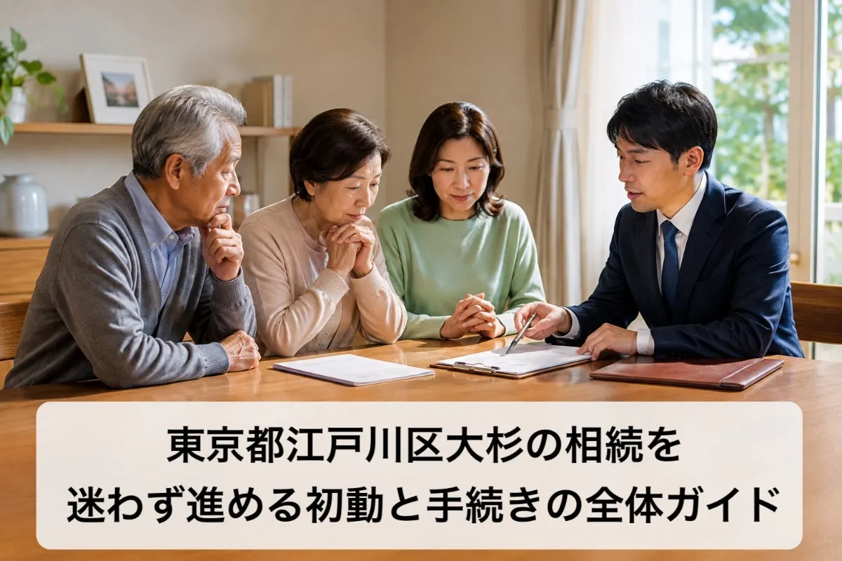 東京都江戸川区大杉の相続を迷わず進める初動と手続きの全体ガイド
